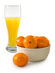 juice and tangerine