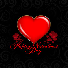 Valentines Day card - background template