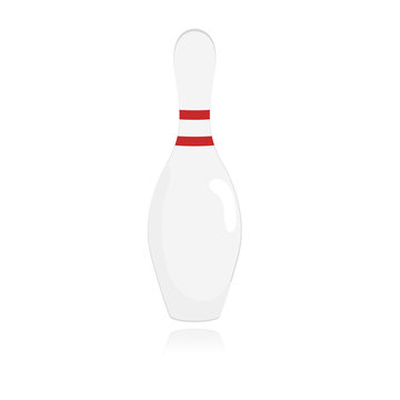 A simple image of one bowling bowling game.