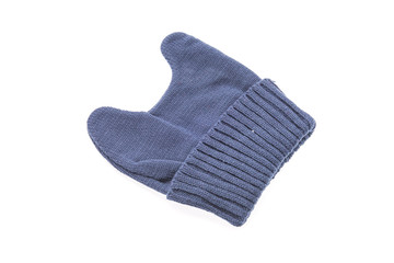 Knitted hat isolated on white