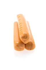 Sausage isolated on white