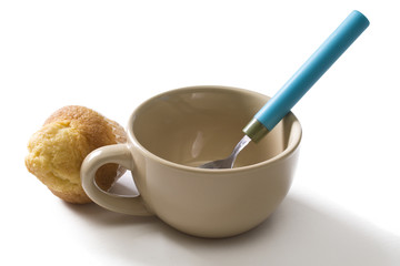 breakfast cup and spoon