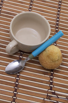 breakfast cup and spoon