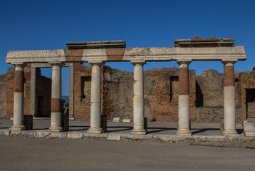 Fototapeta premium Pompeii ruins, Naples, Italy