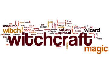 Witchcraft word cloud