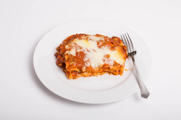 Lasagna on White