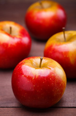 red ripe apples