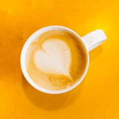 Latte coffee cup