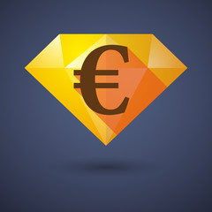 Diamond icon with a currency sign