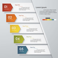 Design clean number banners template. Vector.