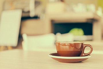 Latte coffee cup