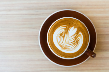 Latte coffee cup