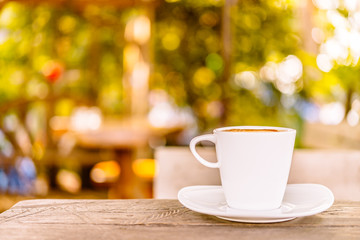 Latte coffee cup
