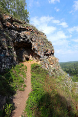 rocks and pines of the Urals