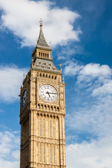 Fototapeta na wymiar Big Ben Clock Tower, London, UK.