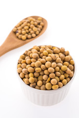 Soybean isolated on white background