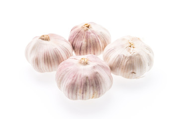 Garlic isolated on white