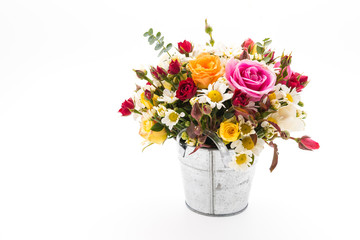 Flower bouquet isolated on white