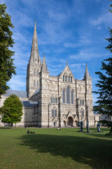 Fototapeta na wymiar Salisbury Cathedral, Wiltshire, England, UK