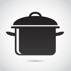 Pot vector icon.