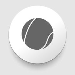 Tennis ball icon. Vector illustration.