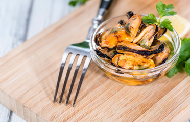 Tasty Mussels (close-up shot)