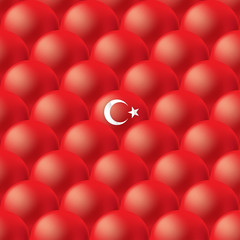 İllüstrasyon; Arka Plan / Doku / Türk Bayrağı