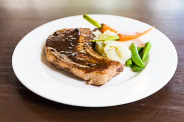 Pork chop steak