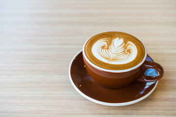 Latte coffee cup