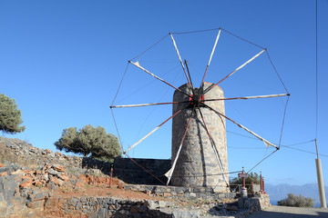 Fototapeta na wymiar Windmühle auf Kreta