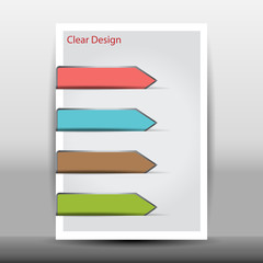 Illustration of modern design template