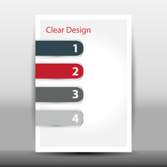 Obraz premium Illustration of modern design template