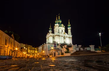 Fototapeten Saint Andrew orthodox church in Kiev © robertdering