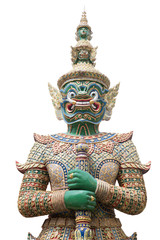 Fototapeta premium Green Giant in the Temple of the Emerald Buddha