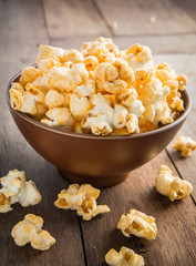 Popcorn in bowl