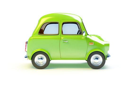 Fototapeta small retro car side