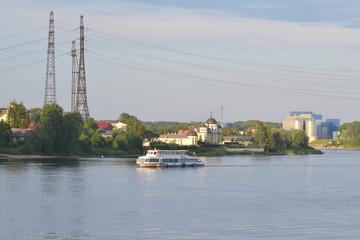 Fototapeta na wymiar View of Neva River