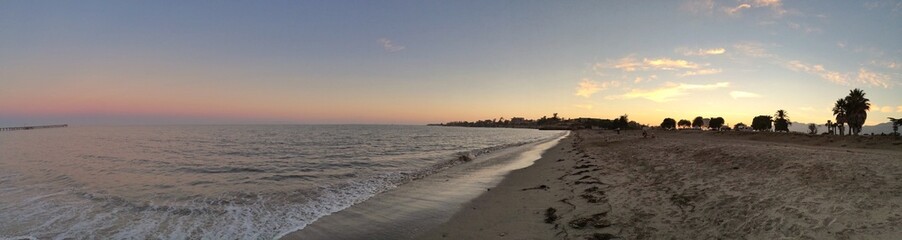 Panorama vom Strand in Santa Barbara, Kalifornien