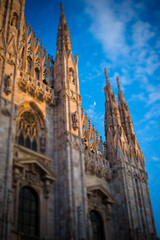 Duomo of Milan - detail - tilt shift effect