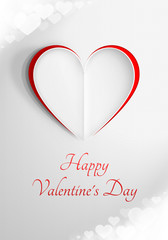 Kartka walentynkowa 'Happy Valentine's Day'