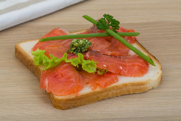 Salmon sandwich
