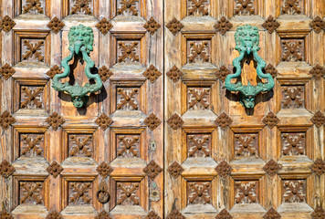 Detail of a medieval door