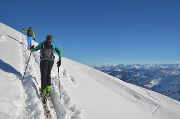 Rolgordijnen Skitour Aufstieg © Andreas P