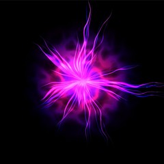 Pink electric discharge - computer generated abstract background