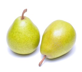 Fresh williams pears isolated on white background