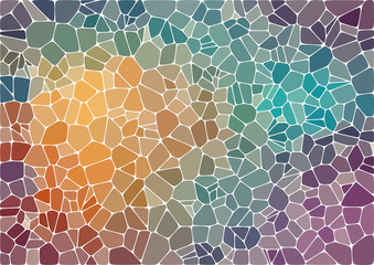 Colorful abstract mosaic background - obrazy, fototapety, plakaty