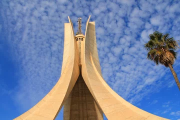Deurstickers Martelaar Memorial in Algiers, Algerije © Picturereflex
