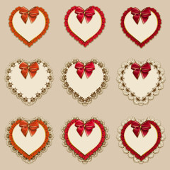 Set of elegant templates frame design
