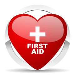 Fototapeta premium first aid valentine icon