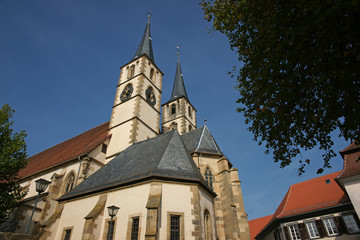 Fototapeta na wymiar Kirche in Bad Wimpfen